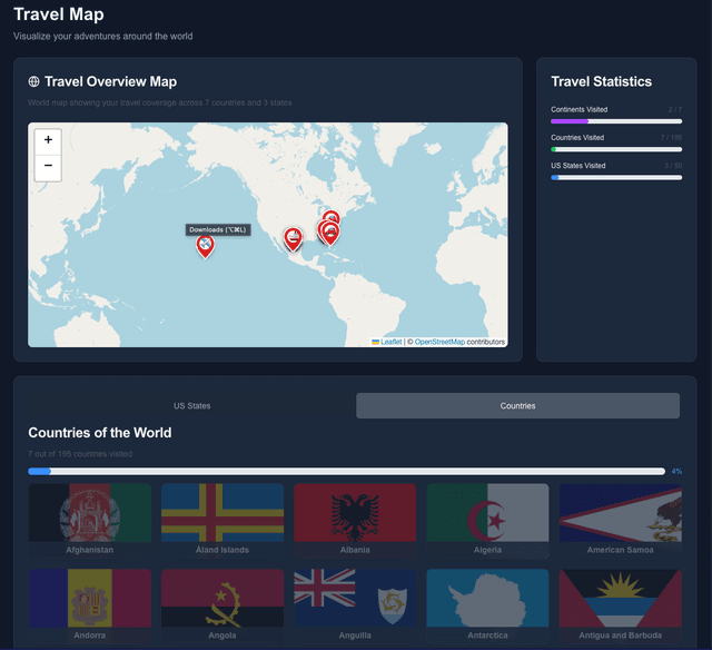 Track Countries Visited - Country Tracker App | TravelTracker ...