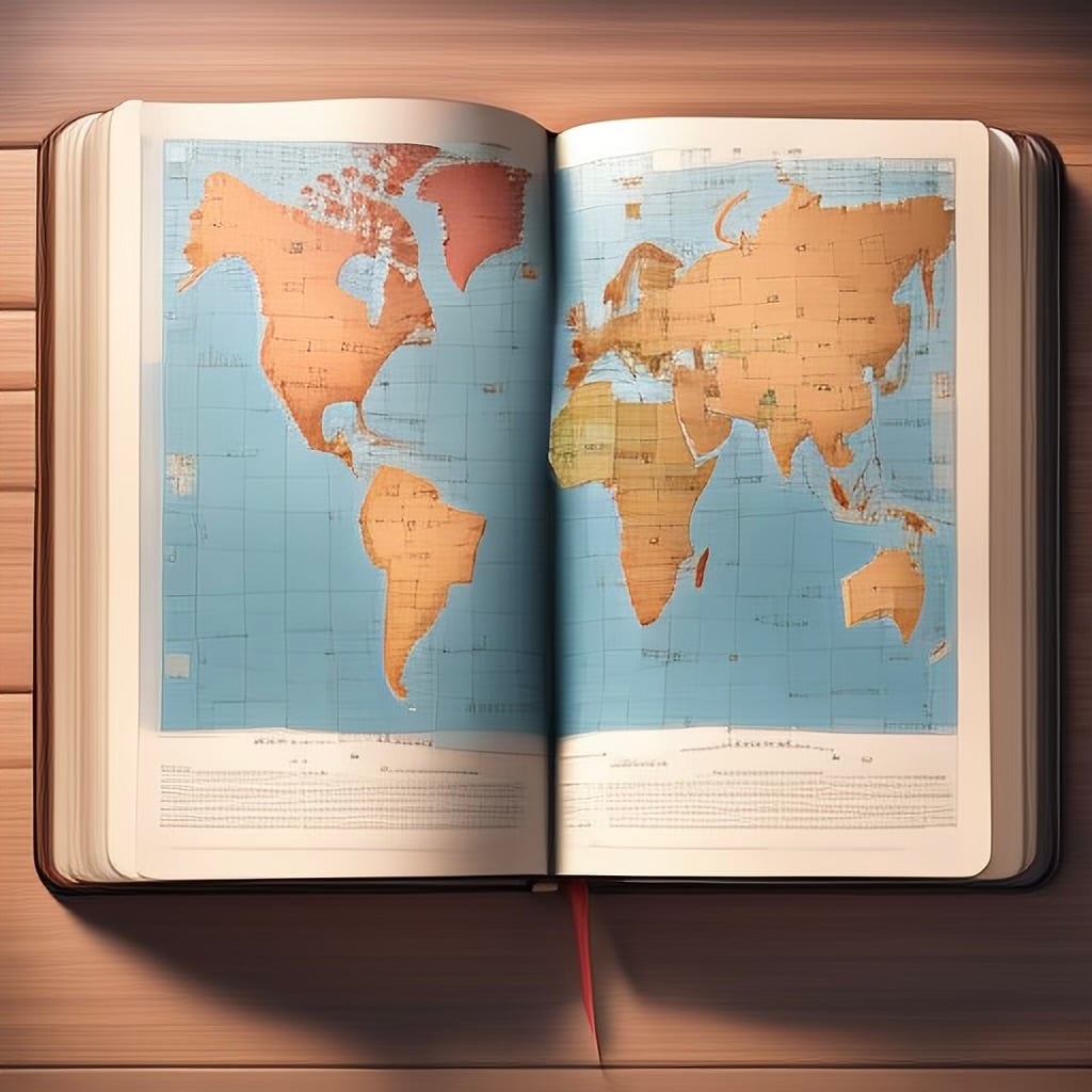 World map illustration representing global travel tracking and adventure documentation